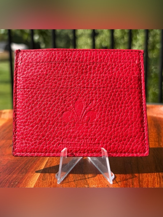 Vera Pelle Handbags - Italian Red Leather Card Holder Wallet Like New